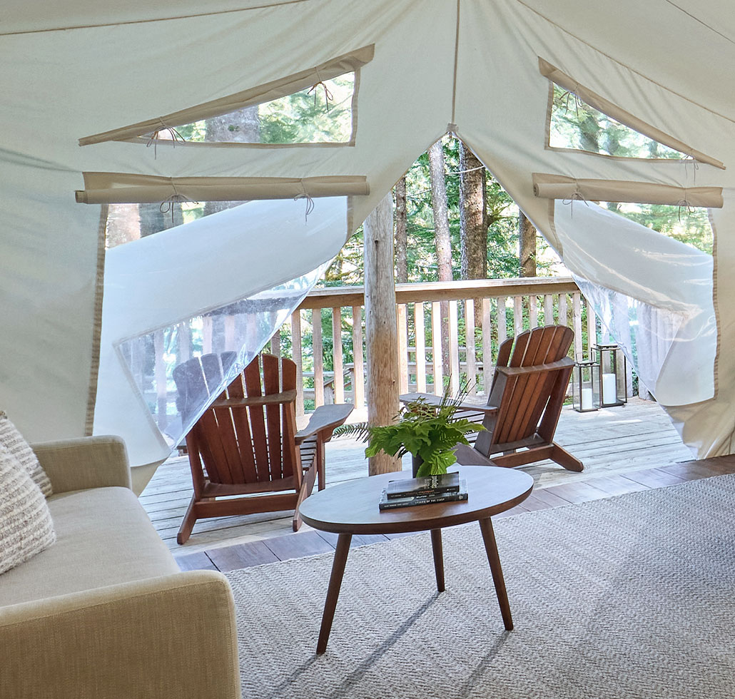 Lounge and verandah Left